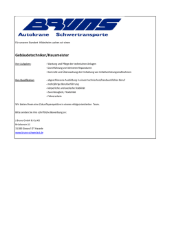 Gebäudetechniker/Hausmeister