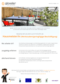 Hausmeister/in