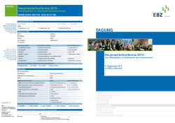 Hausmeisterkonferenz 2015 &ndash;