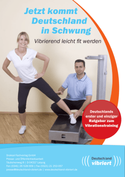Jetzt kommt Deutschland in Schwung