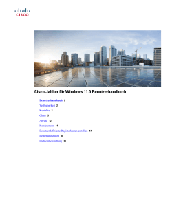 Cisco Jabber für Windows 11.0 Benutzerhandbuch