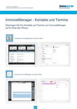 Anleitung iOS7 – Übertragung Termine und Kontakte