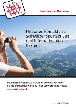Millionen Kontakte zu Schweizer Sportaktiven und