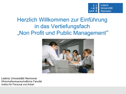 Non Profit und Public Management