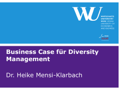 Business Case für Diversity Management Dr