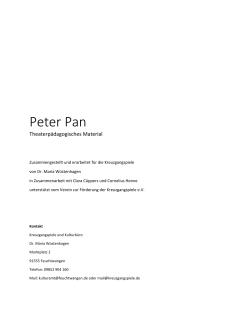 Peter Pan - Kreuzgangspiele Feuchtwangen