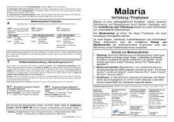 Ganzes Merkblatt Malaria herunterladen - Tropen
