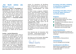 Einladung Einführungstage 2016