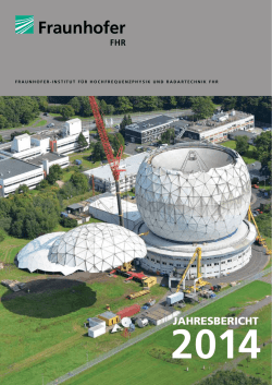 JAHRESBERICHT - Fraunhofer-Institut f&uuml;r Hochfrequenzphysik und
