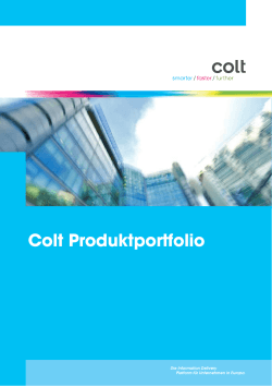 Colt Produktportfolio