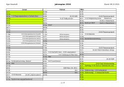 Jahresplan 2016 - Kirchengemeinde Havetoft