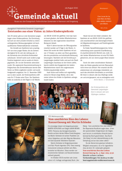 Juli - Gemeinde Aktuell