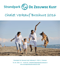 Chalet Verkauf Brochure 2016