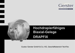 Hochdrapierfähiges Biaxial-Gelege DRAPFIX