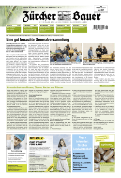 Eine gut besuchte Generalversammlung