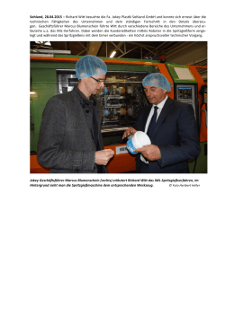 Richard Wi besuchte die Fa. Jokey Plas k Sohland GmbH und