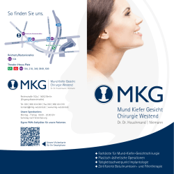 Unser Flyer zum - MKG | Mund Kiefer Gesichtschirurgie
