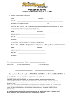 Die U18 Vereinbarung k&ouml;nnt Ihr hier
