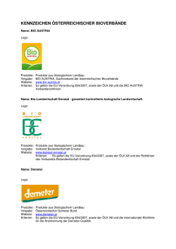 kennzeichen österreichischer bioverbände
