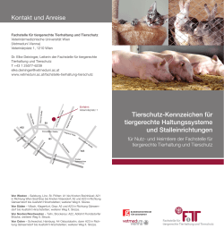 Tierschutz-Kennzeichen für tiergerechte Haltungssysteme und