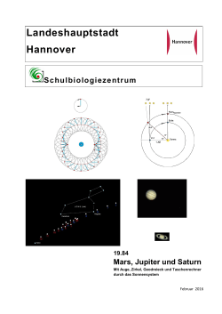 AH 19.84 MARS JUPITER SATURN - Geometrie im Sonnensystem