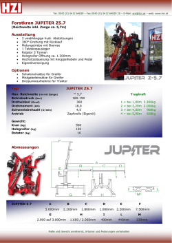 Forstkran JUPITER Z5.7 - Kran