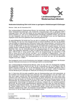 Heizkostenr&uuml;ckzahlung f&uuml;hrt nicht immer zu geringeren