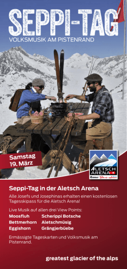 Seppi-Tag in der Aletsch Arena VOLKSMUSIK AM PISTENRAND