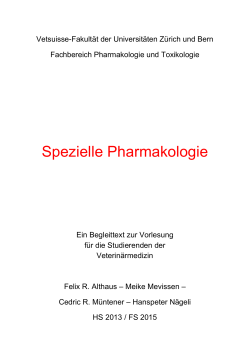 Vorlesungsmanuskript Spezielle Pharmakologie WS06 07