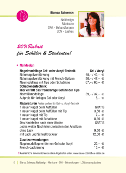 Preisliste Naildesign & Manicure
