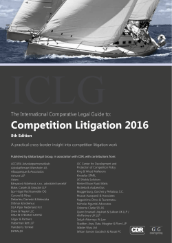 Competition Litigation 2016