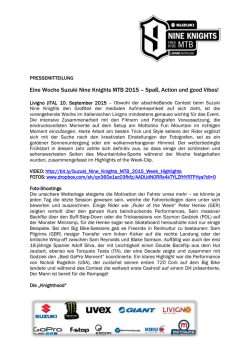 Eine Woche Suzuki Nine Knights MTB 2015 &ndash; Spa&szlig;, Action und