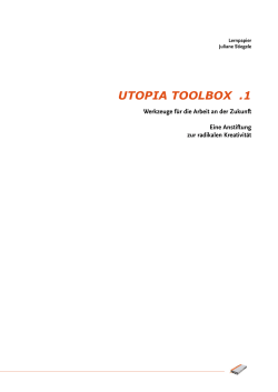 utopia toolbox .1 - Andrea von Braun Stiftung