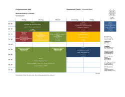 Grundstudium - Chemie