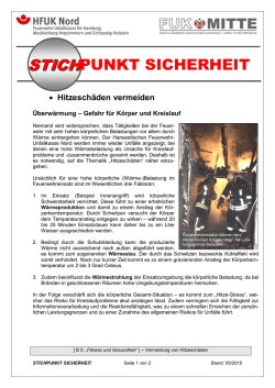 Hitzesch&auml;den vermeiden
