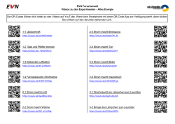 EVN Forscherwelt Videos zu den Experimenten - Alles Energie 1