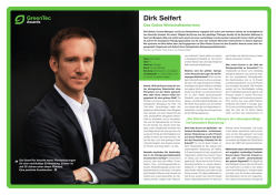Dirk Seifert - GreenTec Awards