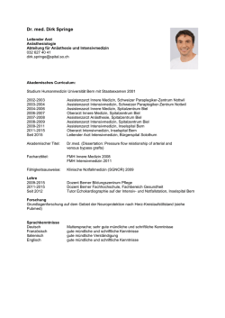Dr. med. Dirk Springe