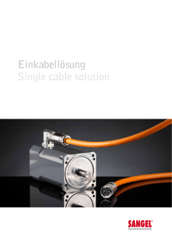 Einkabellösung Single cable solution