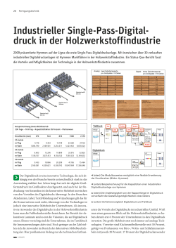 Industrieller Single-Pass-Digitaldruck in der