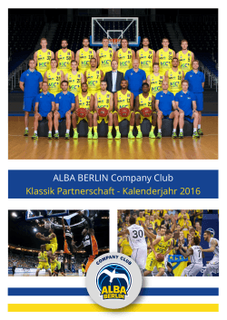 ALBA BERLIN Company Club Klassik Partnerschaft