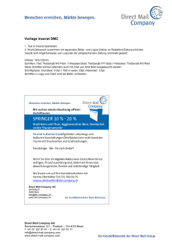 Direct Mail Company AG Zentweg 9 3006 Bern