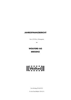 inhaltsverzeichnis wolford gruppe