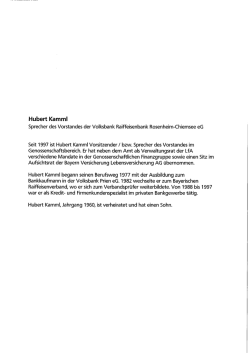 Hubert Kamm! - LfA F&ouml;rderbank Bayern