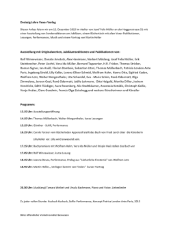 Dreissig Jahre Vexer Verlag Ausstellung mit Originalwerken