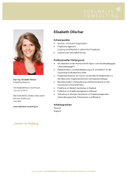 Elisabeth Olischar - edelweiss consulting