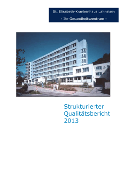 Qualitätsbericht 2013 - St. Elisabeth