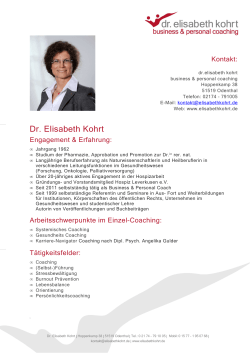 hier - Dr. Elisabeth Kohrt