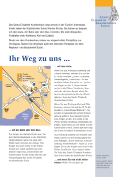 Ihr Weg zu uns - Sankt Elisabeth Krankenhaus Eutin