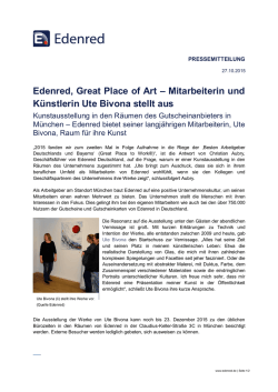 Edenred, Great Place of Art &ndash; Mitarbeiterin und K&uuml;nstlerin Ute